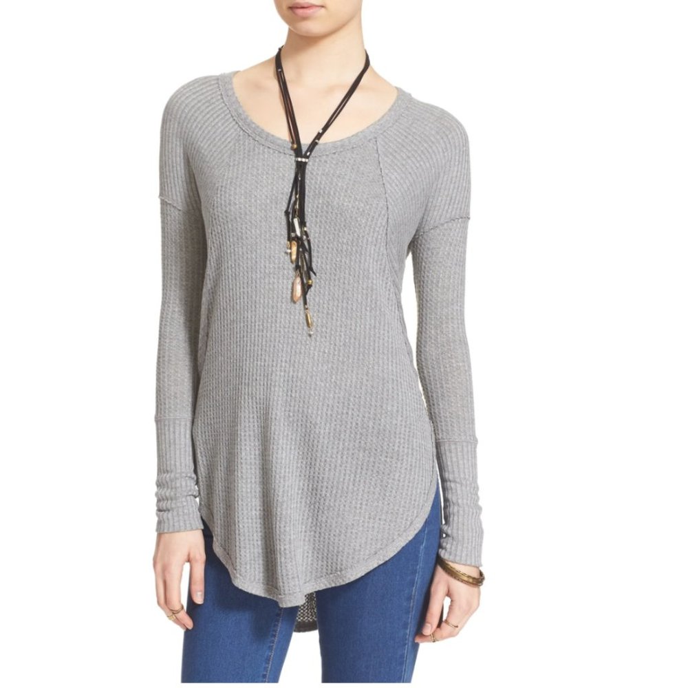 Free People 'Ventura' High/Low Thermal Top